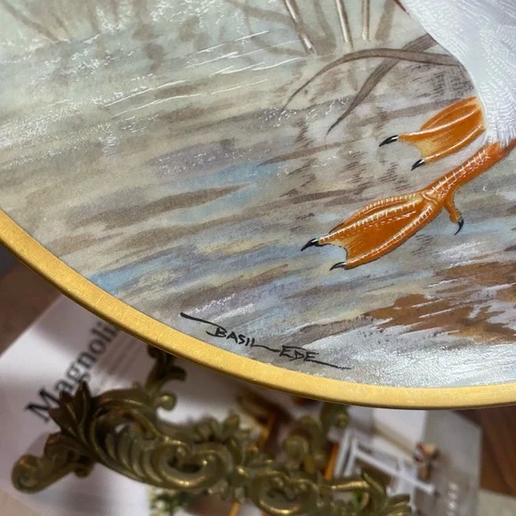 Franklin Porcelain Mallard Duck Plate - Picture 2 of 3